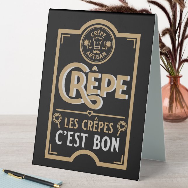 French Crepes Table Tent (In SItu (Table))