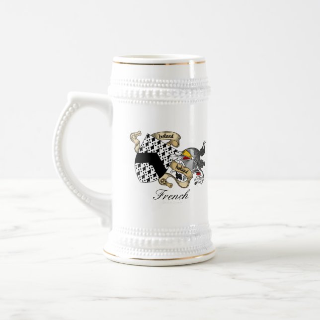 French Crest Beer Stein (Left)
