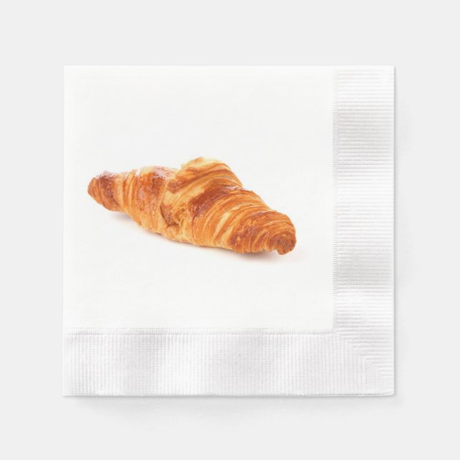 French croissant napkin, bakery pastry brioche napkins (Front)