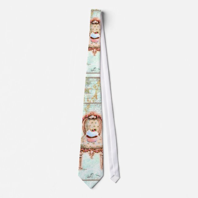 French Cupcake Victorian Style Neck Tie (Front)