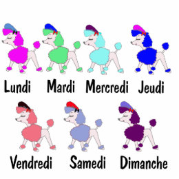 Image result for days of the week french clipart