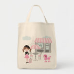 French Decor Little Girl Goes To Paris Tote Bag at Zazzle