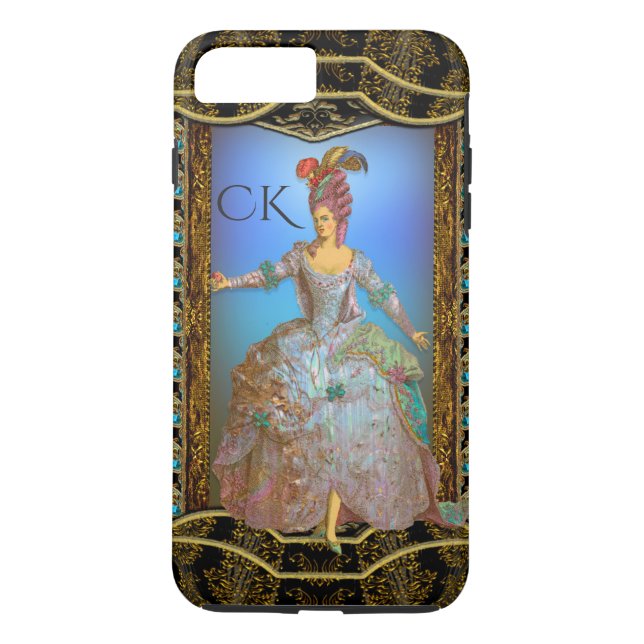 French Delight Chic Baroque Monogram Plus Case-Mate iPhone Case (Back)