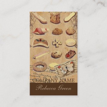 French Dessert Cake Pastry Cookies Bakery Business Card by heresmIcard at Zazzle
