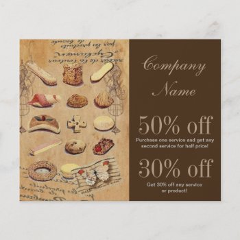 French Dessert Cake Pastry Cookies Bakery Flyer by heresmIcard at Zazzle