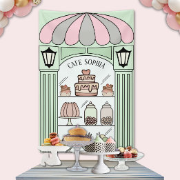 French dessert table backdrop banner