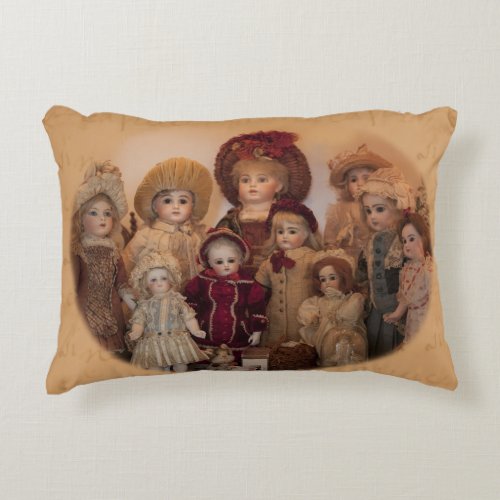 French Dolls and Friends Accent Pillow