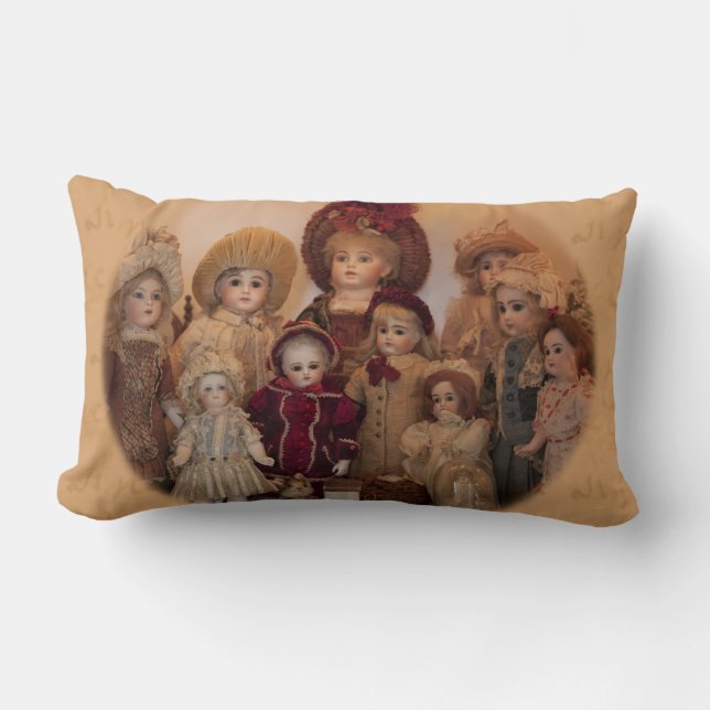 French Dolls and Friends Lumbar Pillow (Front)