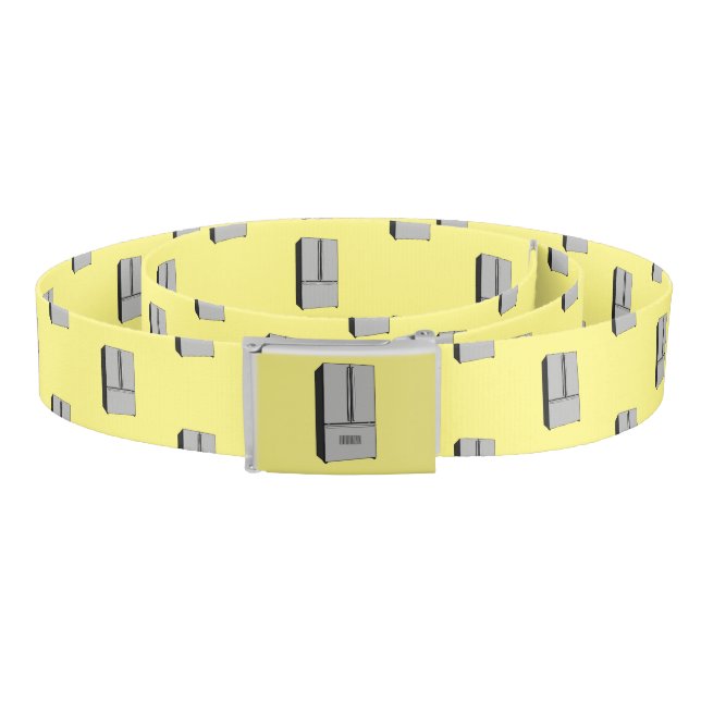 French door refrigerator cartoon illustration belt (Coil)