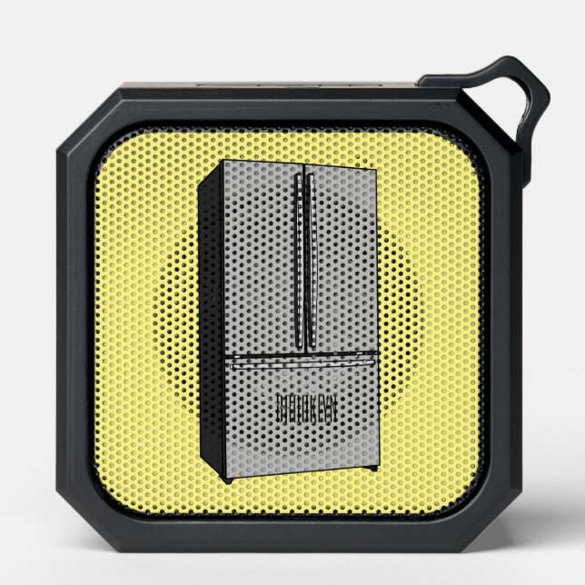 French door refrigerator cartoon illustration bluetooth speaker (Front)