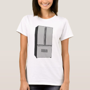 French door refrigerator cartoon illustration T-Shirt