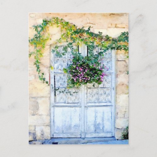 French Doors Postcard