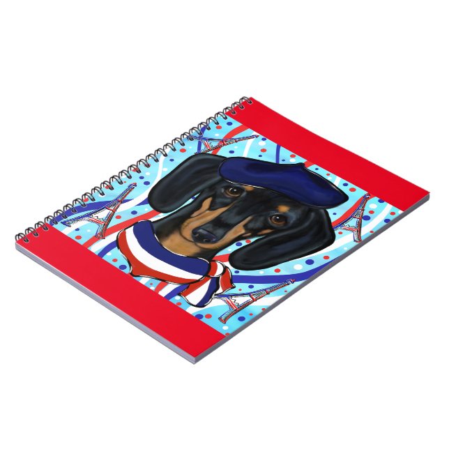 French Doxie Notebook (Left Side)