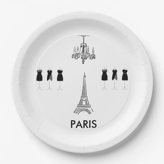 paris paper plates