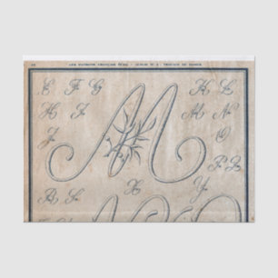 French Embroidery Pattern Decoupage or Giftwrap Tissue Paper