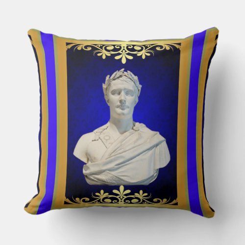 French Emperor Napoleon Bonaparte  Throw Pillow