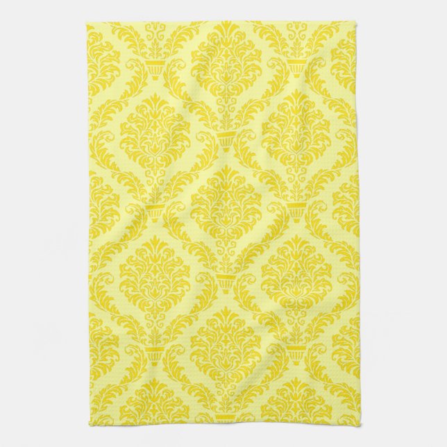 French Empire Damask Pattern #11 Kitchen Towel (Vertical)
