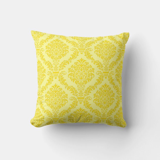 French Empire Damask Pattern #11 Throw Pillow (Front)