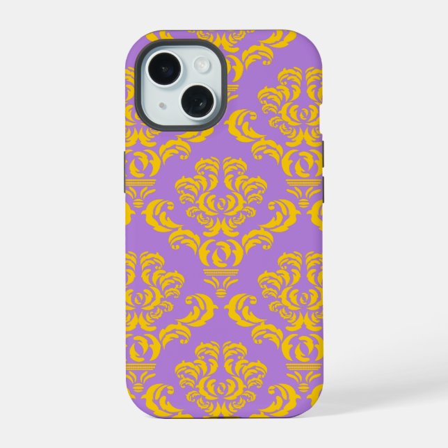 French Empire Damask Pattern #4 Iphone Case (Back)