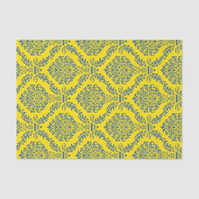 French Empire Damask Pattern #5 Tissue Paper (Front)