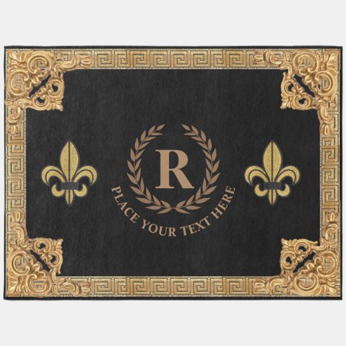 French Empire Laurel Wreath Aubusson Personalized Rug