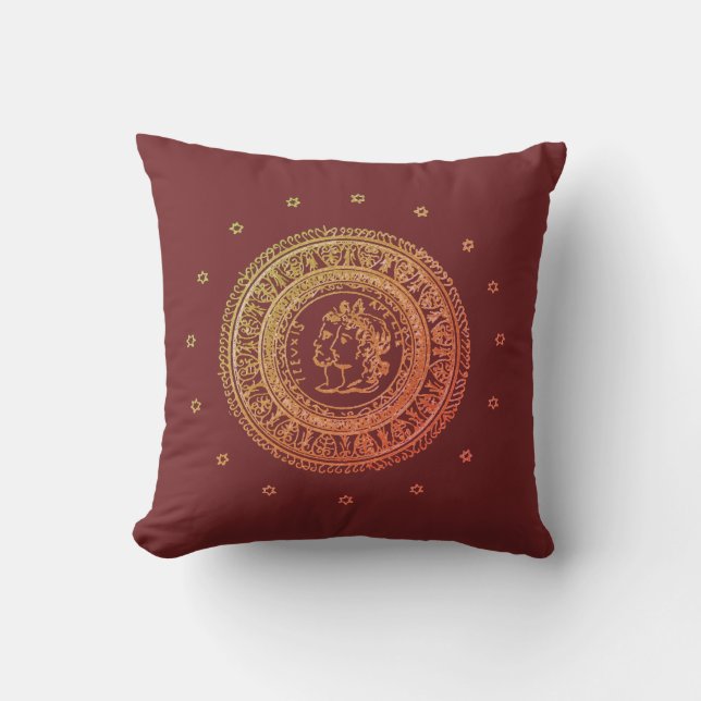French Empire Pillow - burgundy (Front)