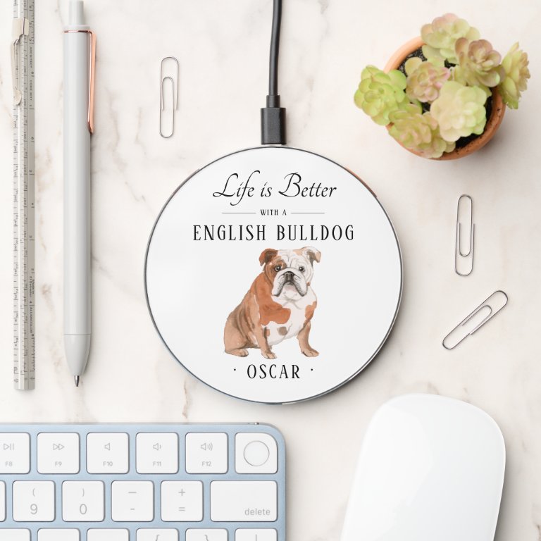 French English Bulldog Wireless Charger