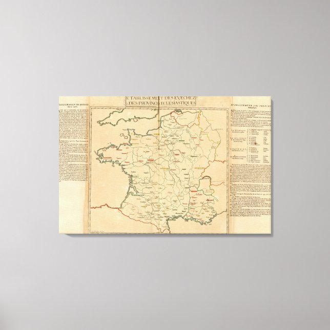 French Establishments Canvas Print (Front)