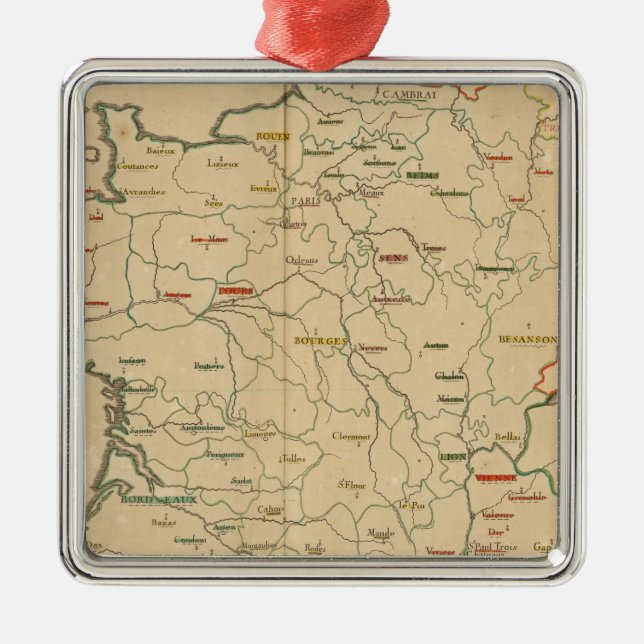 French Establishments Metal Ornament (Front)