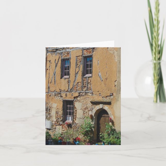 French Facade Holiday Card (Front)