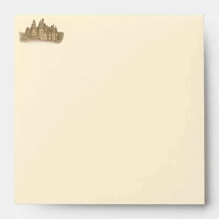 French Fairy Tale Castle Envelopes for Invites