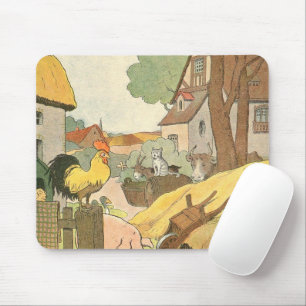French Farm Animals Mouse Pad