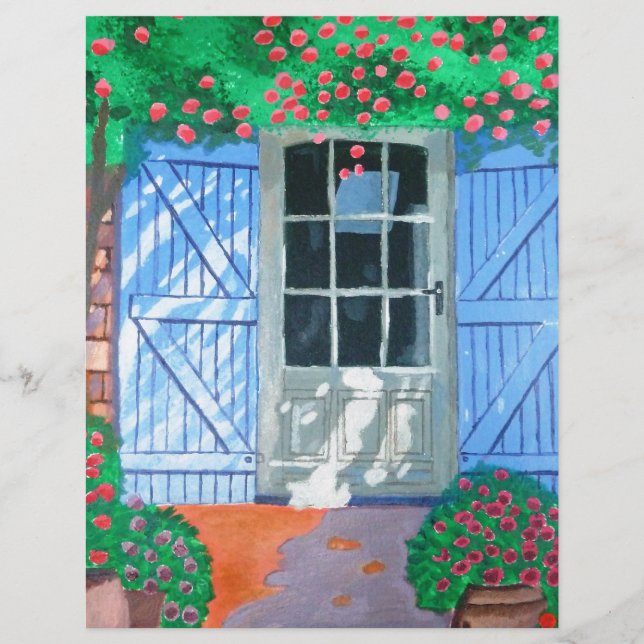 French farm yard paper sheet (Front)