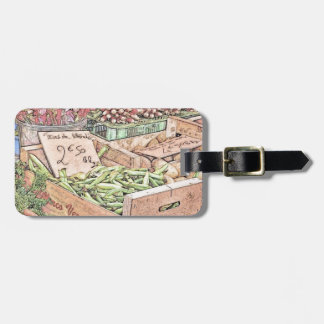 French Farmers Market Luggage Tag