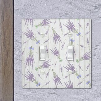 French Farmhouse Lavender Bundle and Bows Pattern