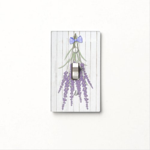 French Farmhouse Lavender Bundle Purple Bow Light Switch Cover