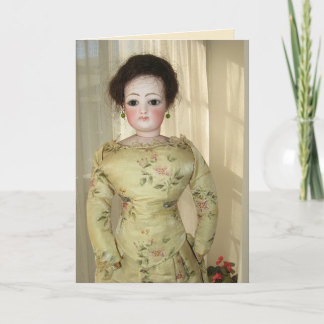French Fashion Doll Greeting Card - Blank (Front)