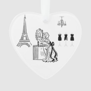 French Fashion Paris Theme Ornament Decoration