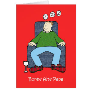 French Father's Day Cartoon Humor Cards