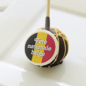 French Fête nationale belge Belgian Flag Cake Pops (Front Insitu)