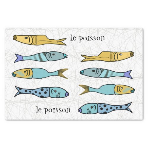 French Fish Tissue Paper