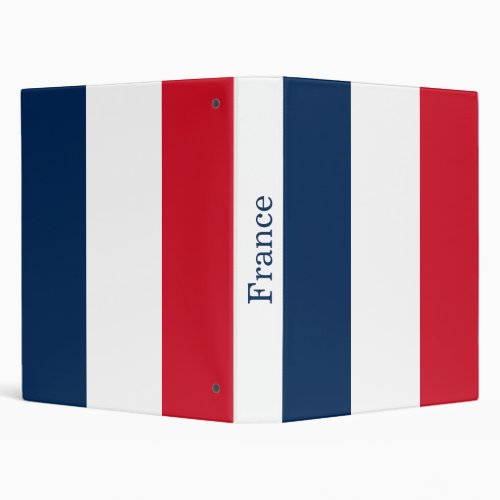 French Flag 3 Ring Binder