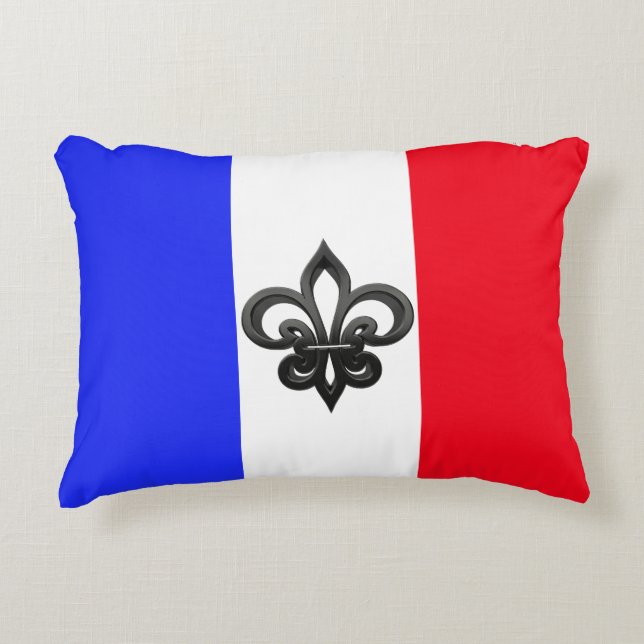 French flag accent pillow (Front)