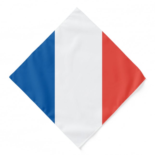 French Flag, Adult/Large Bandana (Front)