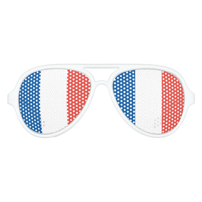 French Flag Aviator Sunglasses (Front)