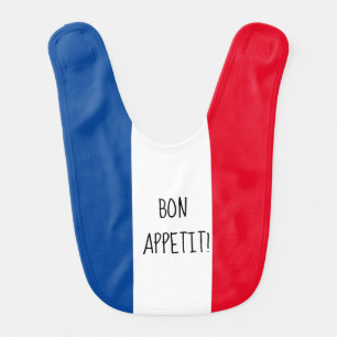 French Flag Baby Bib