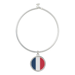 French Flag Bangle Bracelet