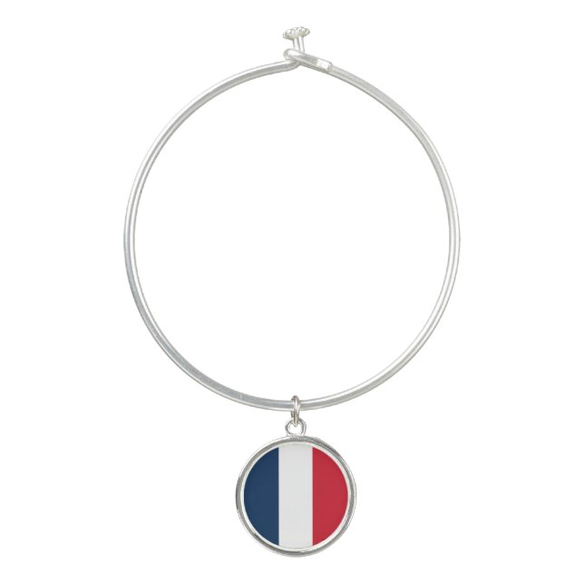 French Flag Bangle Bracelet (Front)