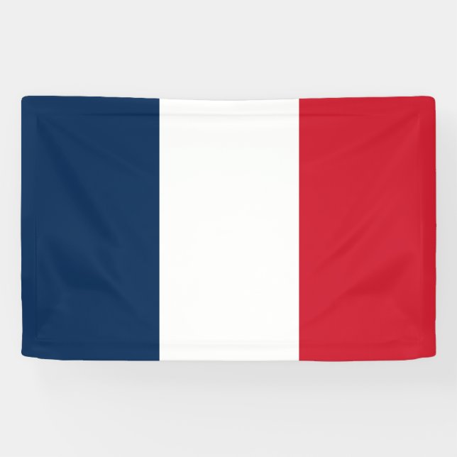 French Flag Banner (Horizontal)