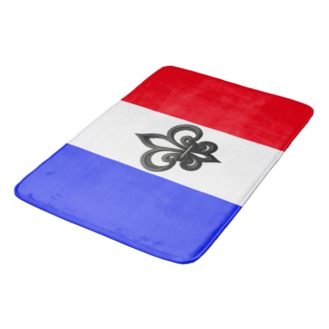 French flag bathroom mat (Angled)